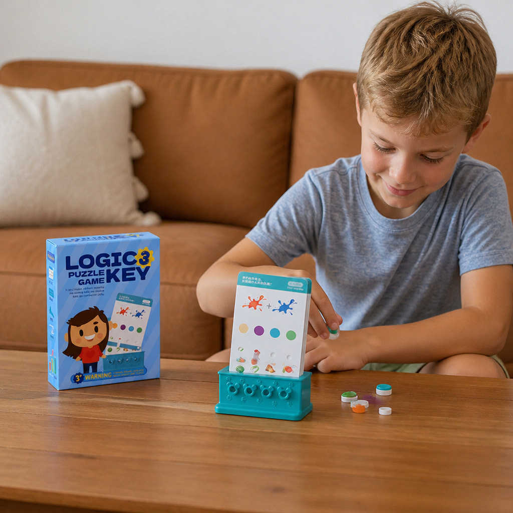 Key and Lock Matching Puzzle Game for Children with Problem Solving Activities