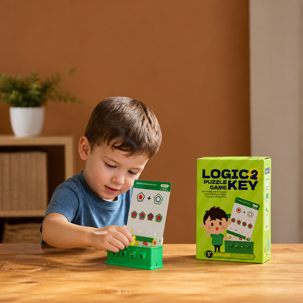 Key and Lock Matching Puzzle Game for Children with Problem Solving Activities