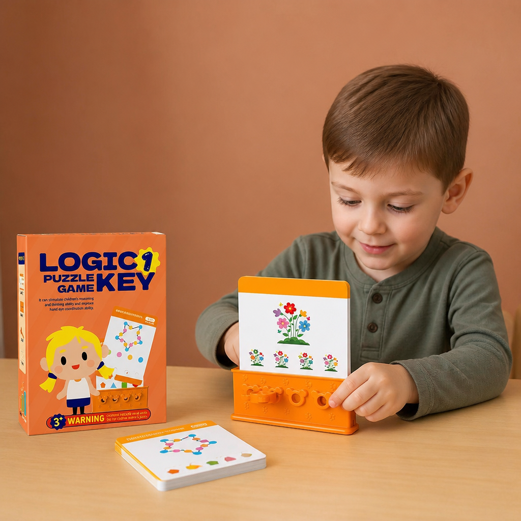 Key and Lock Matching Puzzle Game for Children with Problem Solving Activities