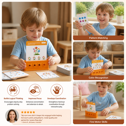 Key and Lock Matching Puzzle Game for Children with Problem Solving Activities