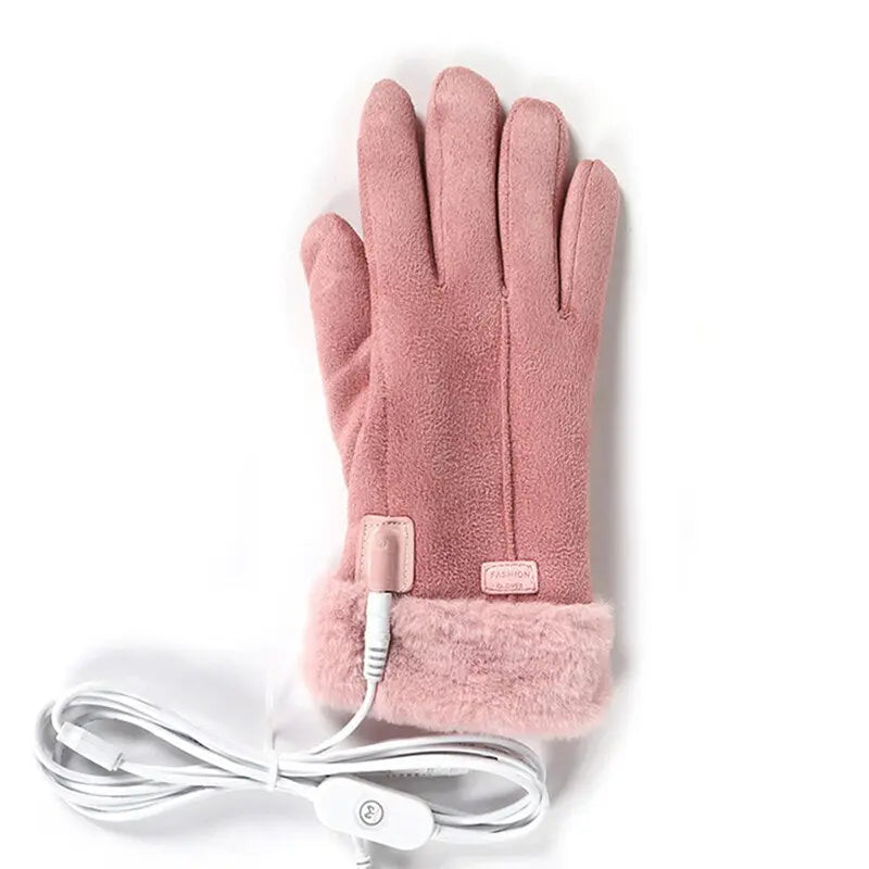 Rechargeable Heated Gloves with 5000mAh Battery and Touchscreen Tips, Water-Resistant All Vera Mart