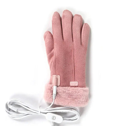 Rechargeable Heated Gloves with 5000mAh Battery and Touchscreen Tips, Water-Resistant All Vera Mart