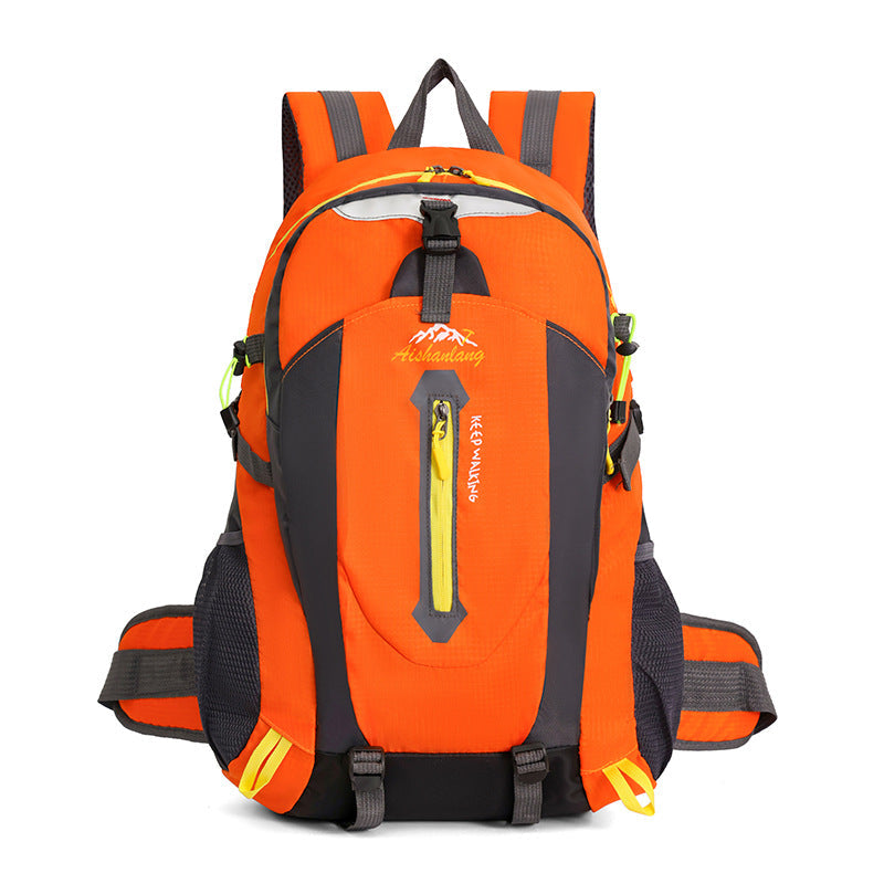 Hiking Backpack with Padded Straps and Weather Resistant Fabric, Multiple Pockets