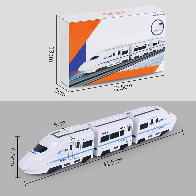 Linking Train Toy with Pull Chain and Bright Colors