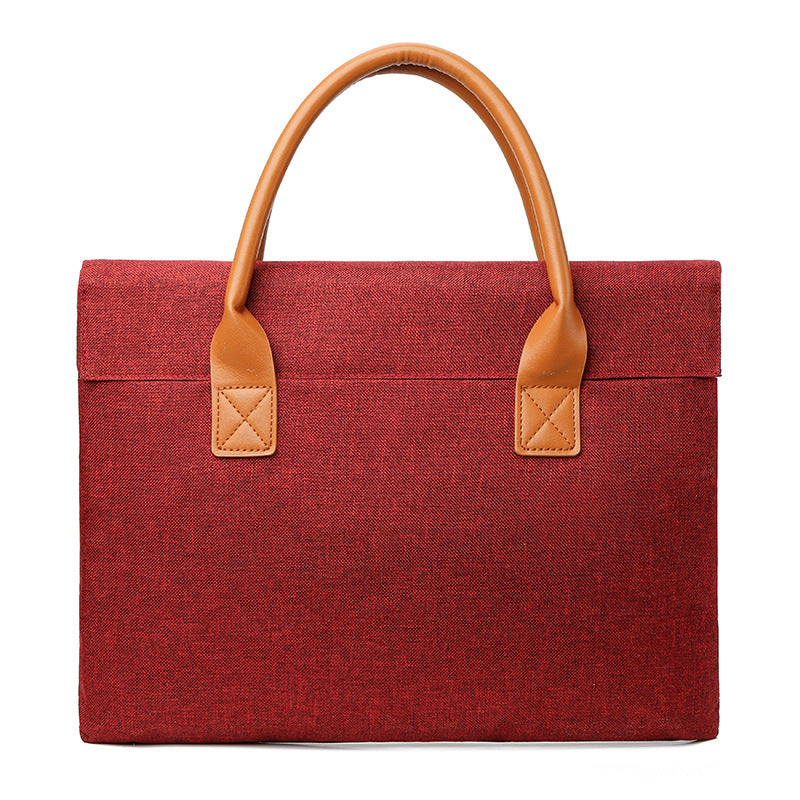Structured Work Tote Bag with Roomy Laptop Space and Organizer Pockets