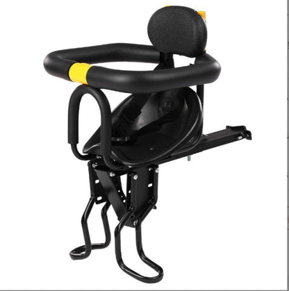 Child Bike Seat with Front Mount and Adjustable Footrests for 8 Months to 6 Years