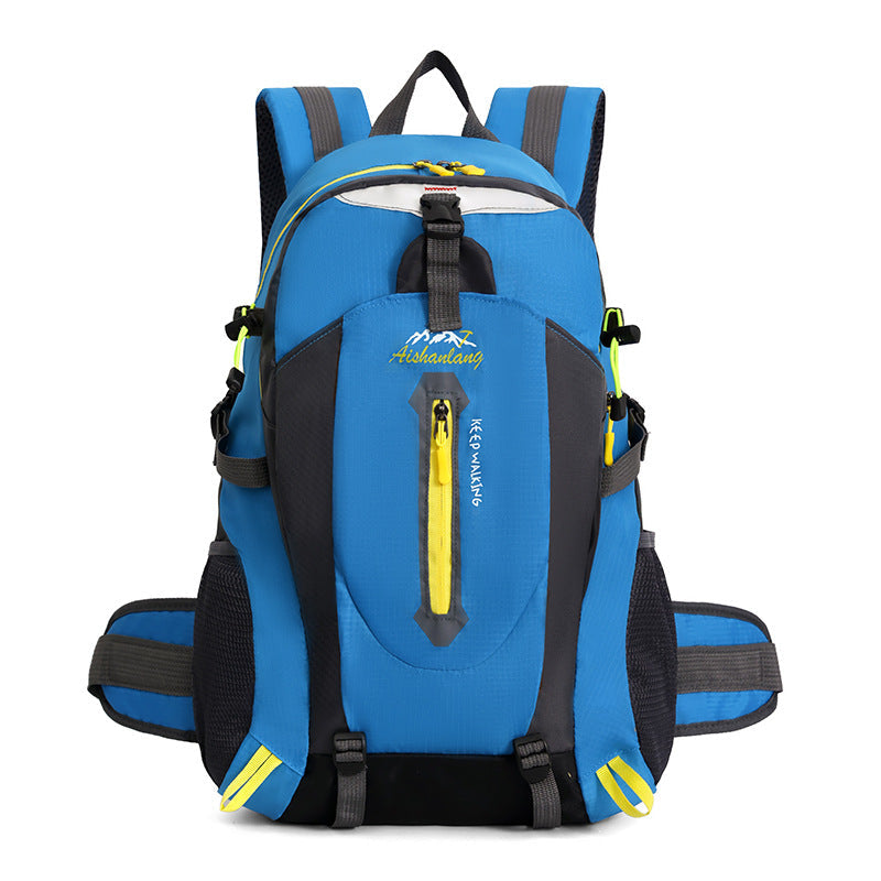 Hiking Backpack with Padded Straps and Weather Resistant Fabric, Multiple Pockets