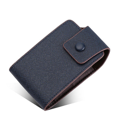 Card Wallet with RFID Blocking and ID Window, Snap Closure