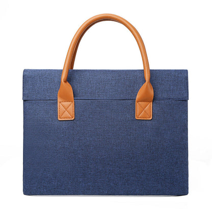Structured Work Tote Bag with Roomy Laptop Space and Organizer Pockets