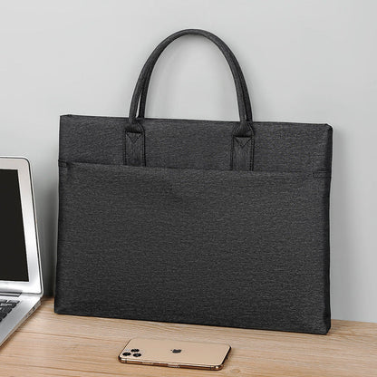 Professional Document Tote Bag with Large Main Compartment and Sturdy Handles
