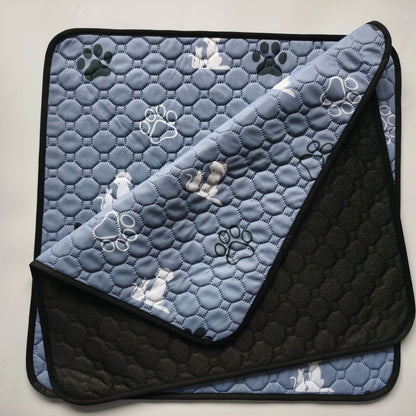 Pet Care Mat with Quilted Cushioning and Non-Slip Grip Base
