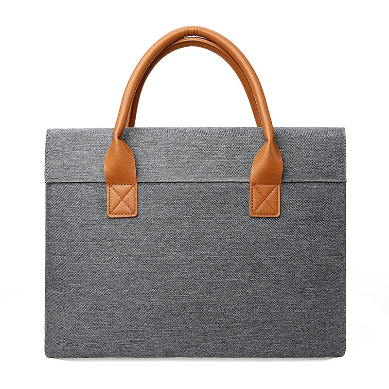 Structured Work Tote Bag with Roomy Laptop Space and Organizer Pockets