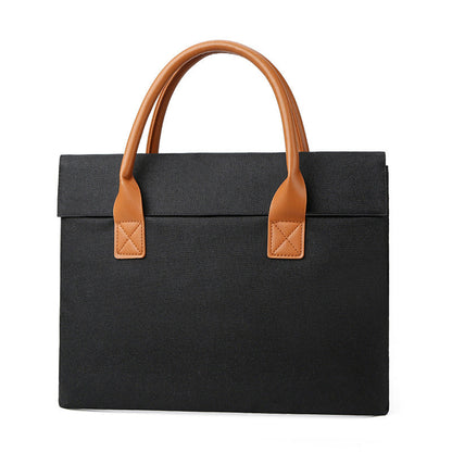 Structured Work Tote Bag with Roomy Laptop Space and Organizer Pockets