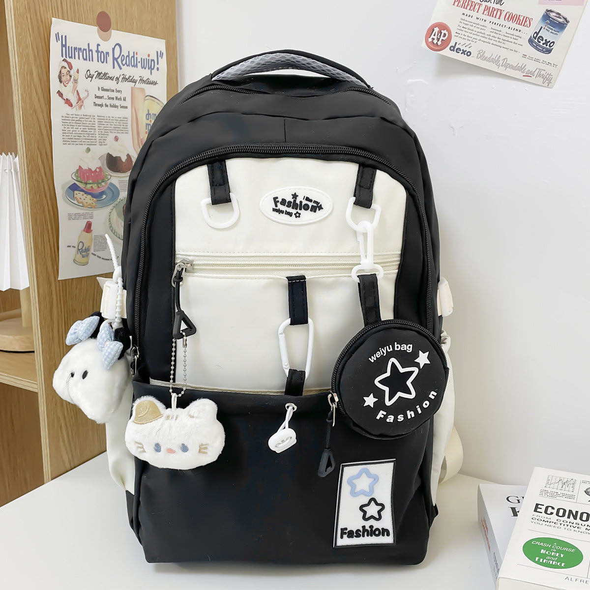 Travel Backpack with Multiple Compartments and Padded Shoulder Straps