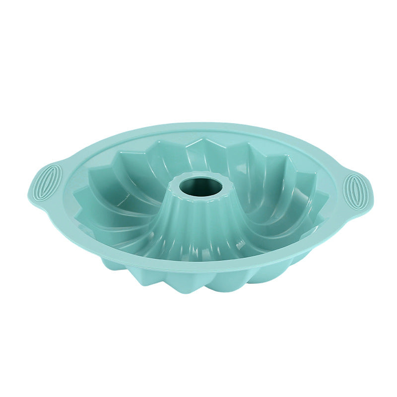 Silicone Cake Mold with Raised Pattern Design and Nonstick Release, Dishwasher Safe
