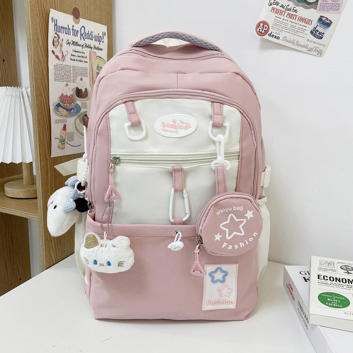 Travel Backpack with Multiple Compartments and Padded Shoulder Straps