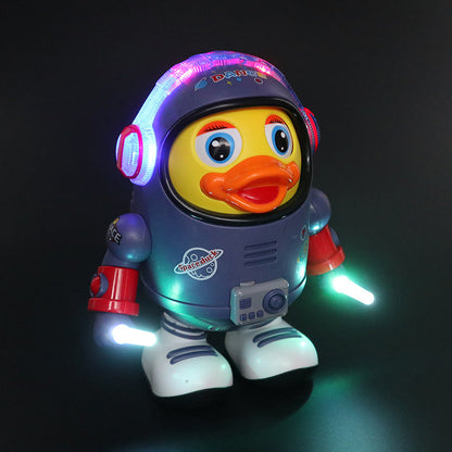 Musical Astronaut Duck Toy with Built-In Speaker and Dancing Movements