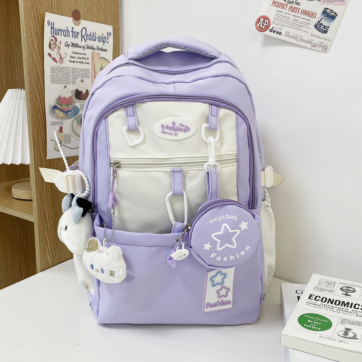 Travel Backpack with Multiple Compartments and Padded Shoulder Straps
