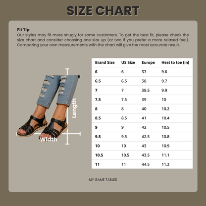 Women's Open Toe Sandals with Arch Support and Shock Absorbing Midsole