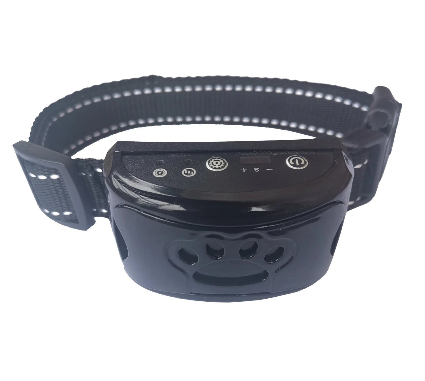 Rechargeable Barking Control Collar with Throat Vibration Sensor and Sound Mode, Water Resistant