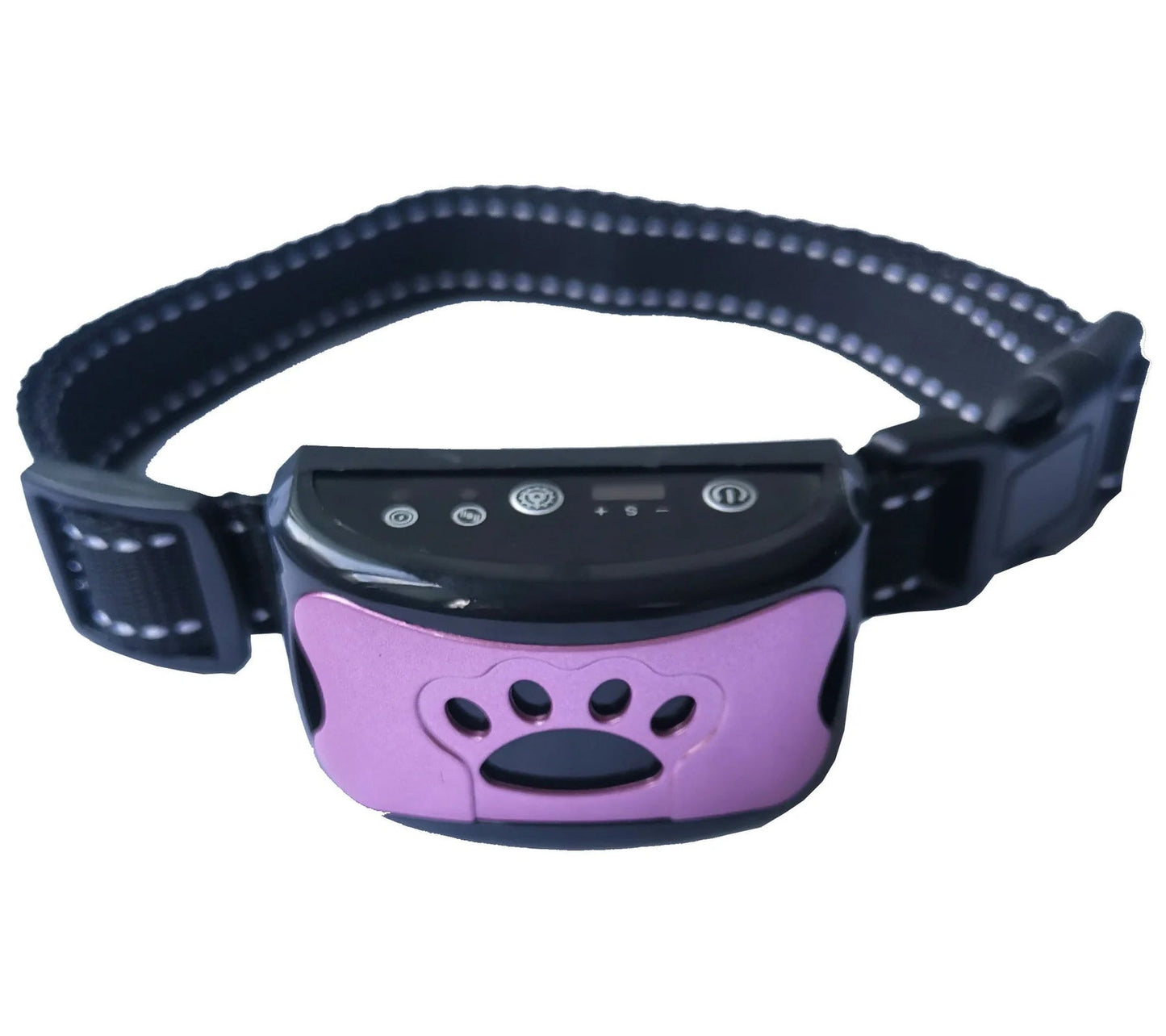 Rechargeable Barking Control Collar with Throat Vibration Sensor and Sound Mode, Water Resistant