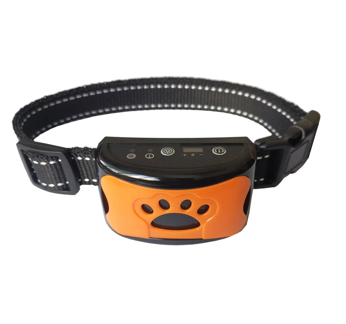 Rechargeable Barking Control Collar with Throat Vibration Sensor and Sound Mode, Water Resistant