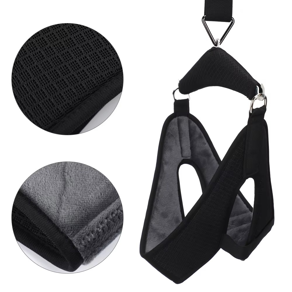 Cervical Neck Stretcher with Door Mount and Adjustable Straps, Foldable