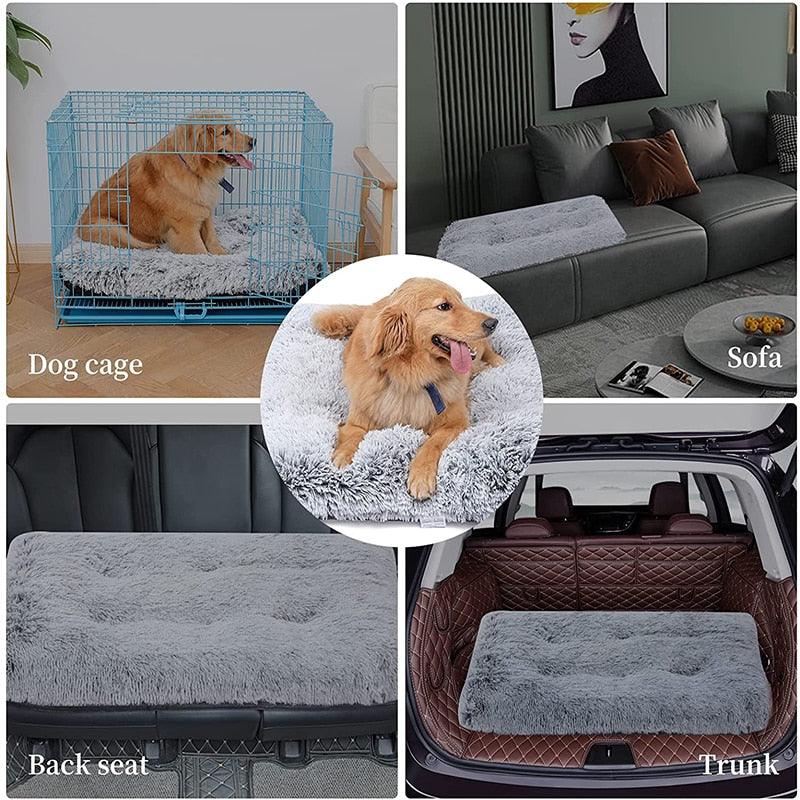Cushioned Pet Bed Mat with Removable Insert and Adjustable Firmness, Five Sizes