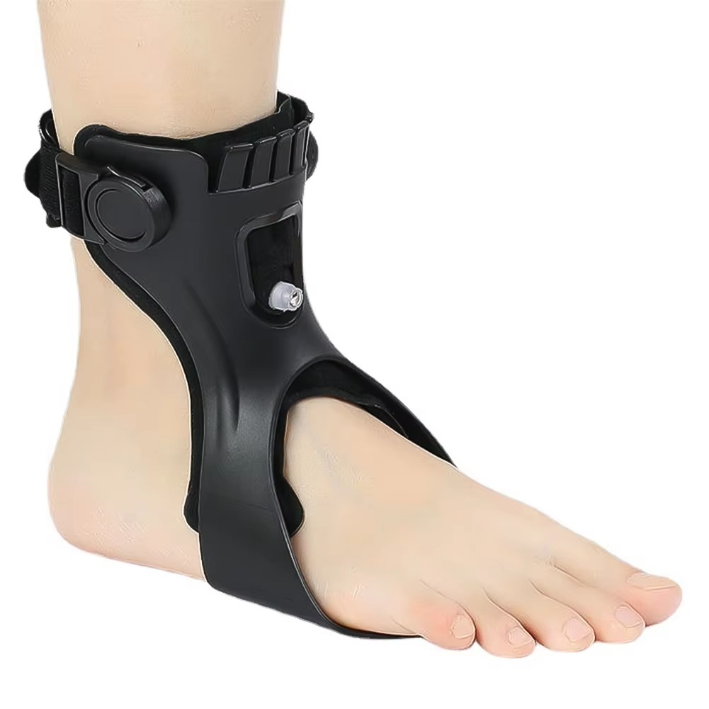 Ankle Stabilizer with Adjustable Straps and Hook Loop Closures for Walking Support