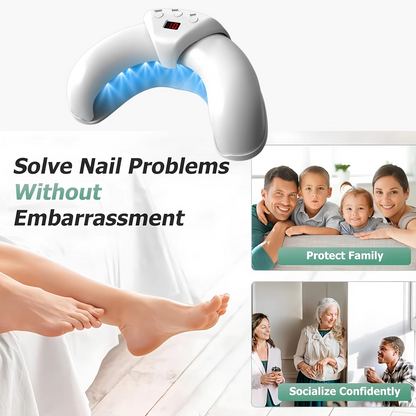 Rechargeable Laser Nail Treatment Device with Focused Light Wavelengths for Fungus
