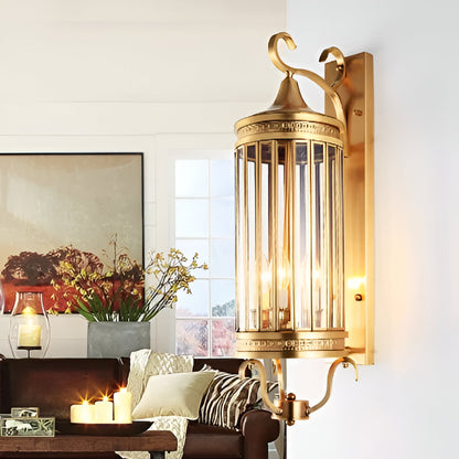Copper Wall Sconce with IP65 Weather Protection and European Design