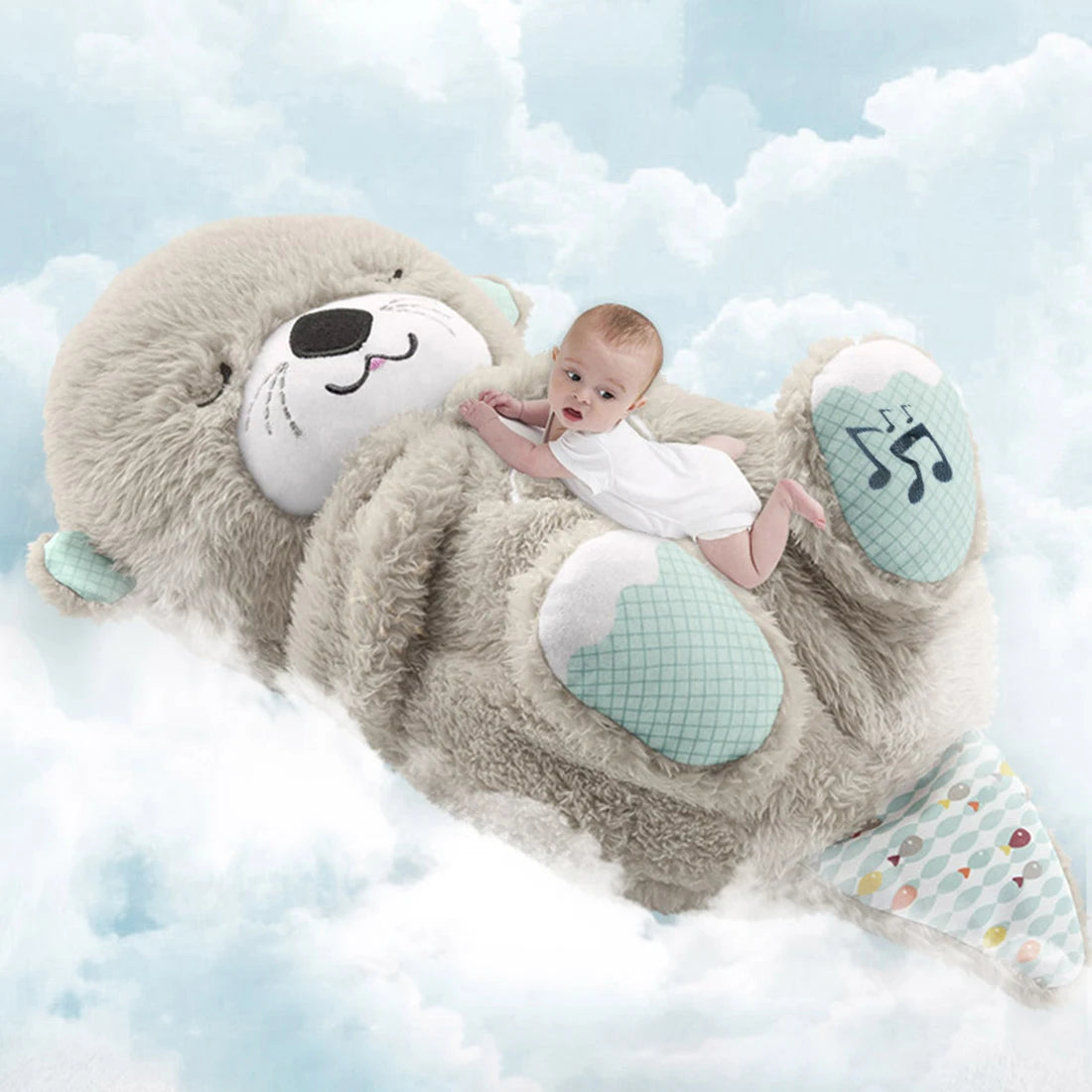 Plush Baby Sleep Bear with Breathing Motion and Nightlight, Sound Machine