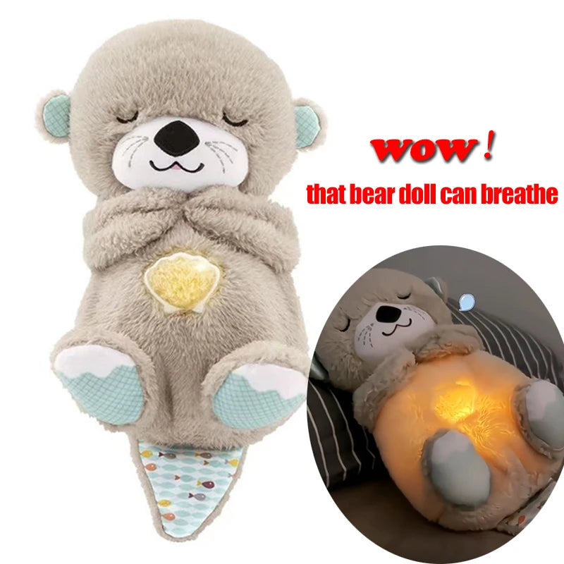 Plush Baby Sleep Bear with Breathing Motion and Nightlight, Sound Machine