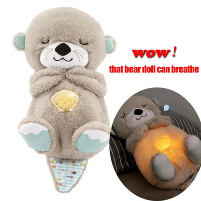 Plush Baby Sleep Bear with Breathing Motion and Nightlight, Sound Machine