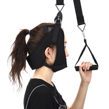 Cervical Neck Stretcher with Door Mount and Adjustable Straps, Foldable