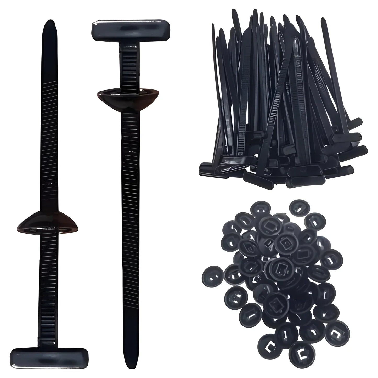 Self Locking Nylon Cable Ties 50 Pack with Weather Resistant Construction and High Tensile Strength