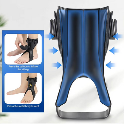 Ankle Stabilizer with Adjustable Straps and Hook Loop Closures for Walking Support