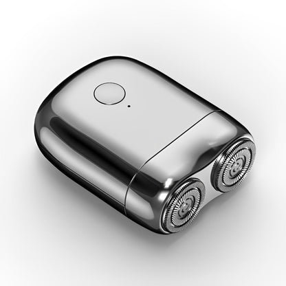 Waterproof Electric Shaver with Dual Rotary Heads and Quiet Motor