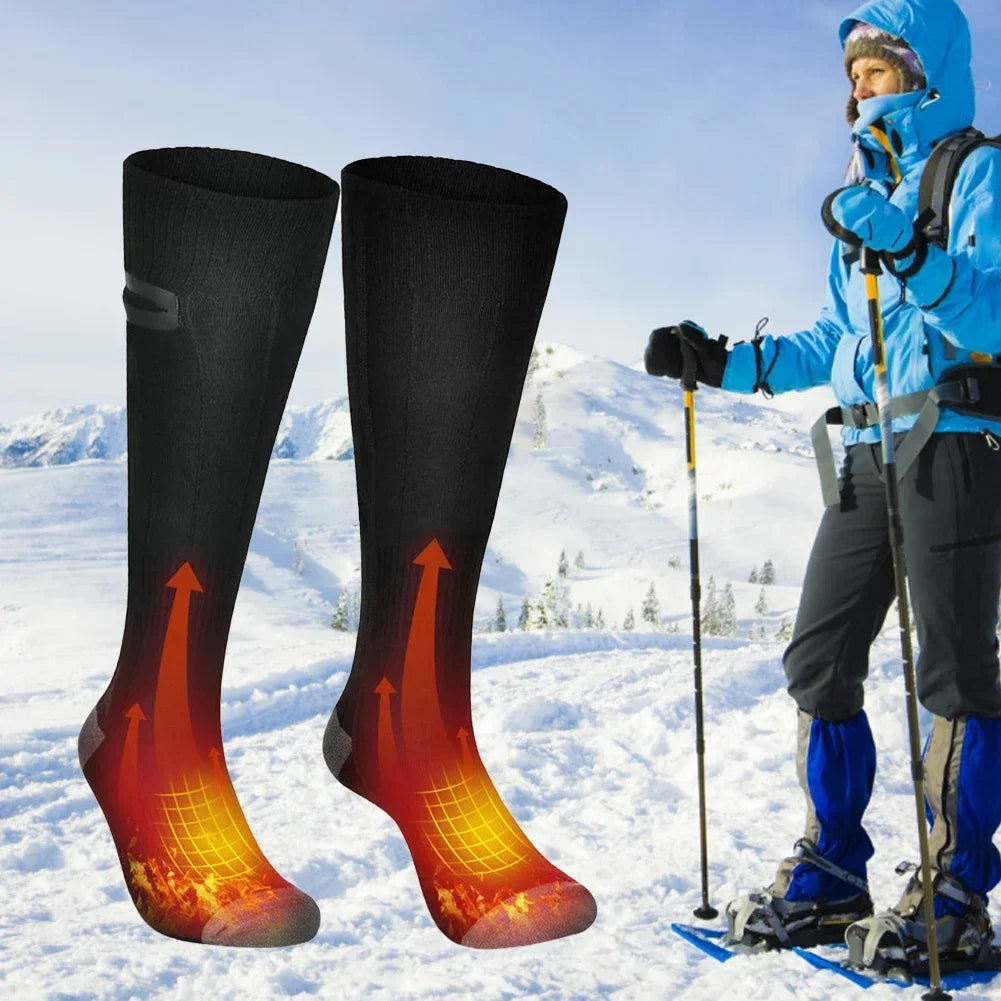 Heated Socks with Rechargeable Battery and Three Temperature Settings, 10-Hour Runtime