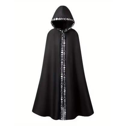 Medieval Hooded Cape for Adults with Attached Hood