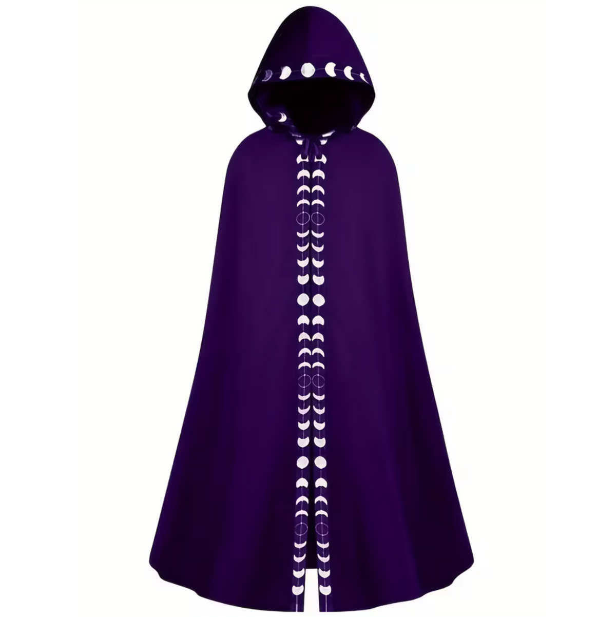 Medieval Hooded Cape for Adults with Attached Hood
