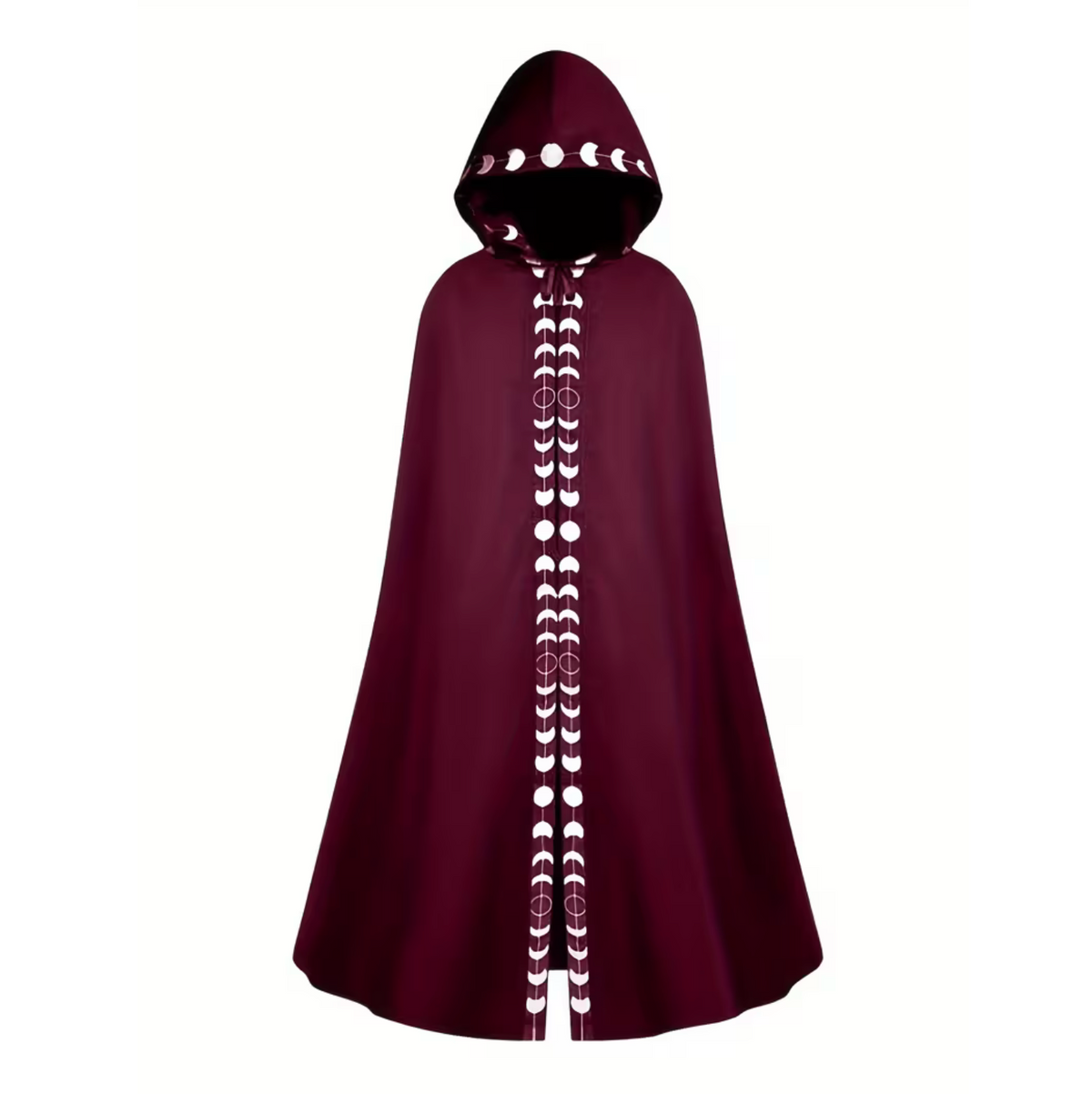 Medieval Hooded Cape for Adults with Attached Hood