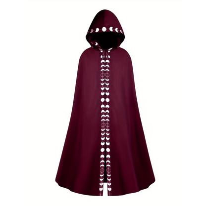 Medieval Hooded Cape for Adults with Attached Hood