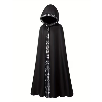 Medieval Hooded Cape for Adults with Attached Hood