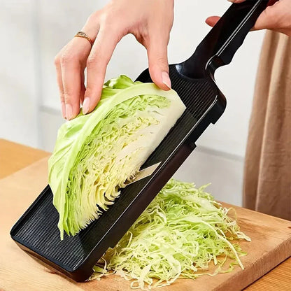 Handheld Vegetable Shredder with Dual Stainless Steel Blades and Ergonomic Grip