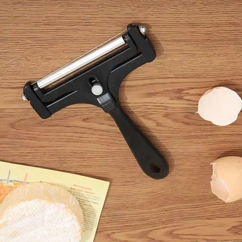 Adjustable Cheese Slicer with Wire Cutting Mechanism and Four Spare Wires