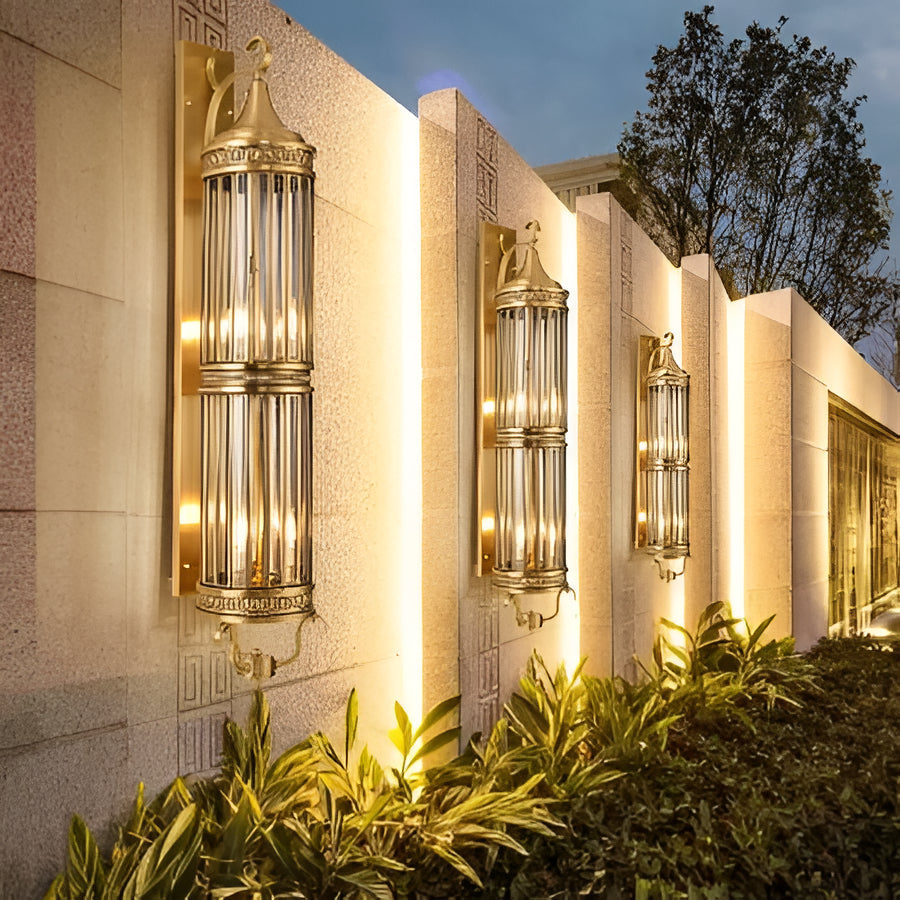 Copper Wall Sconce with IP65 Weather Protection and European Design