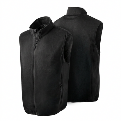 Mens Heated Knit Vest with Four Heating Zones and Rechargeable Battery for Cold Weather