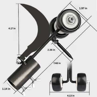 Weed Puller for Patio Cracks with Adjustable Metal Blade and Wooden Handle
