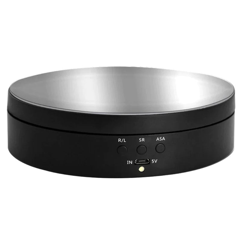 Motorized Turntable for Product Photography with Variable Speed Control and Angle Settings